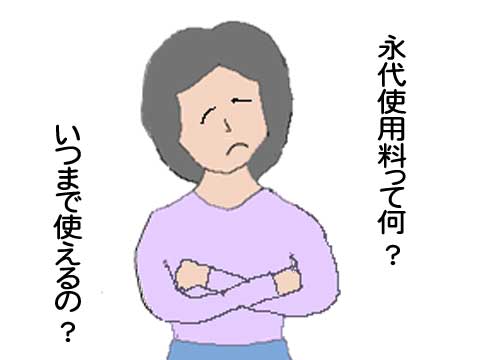 永代使用料のイラスト