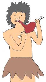 原始人のイラスト