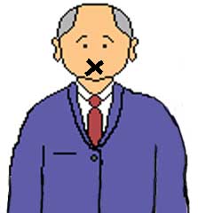 余計なことは言わないイラスト