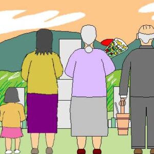 女系家族のイラスト