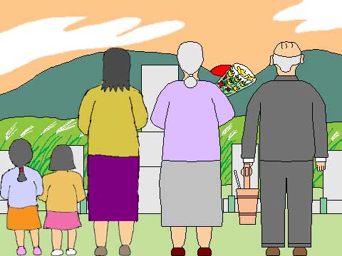 女系家族のイラスト