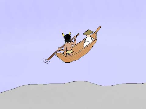 三途の川のイラスト