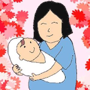 出産のイラスト