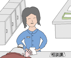 霊園のイラスト